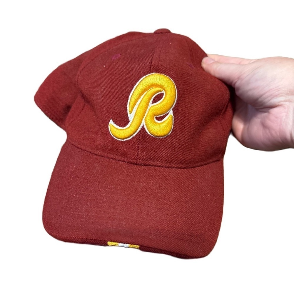 Nike Washington Redskins Hat Vintage 100% Wool 7 1/4 Red Gold Burgundy